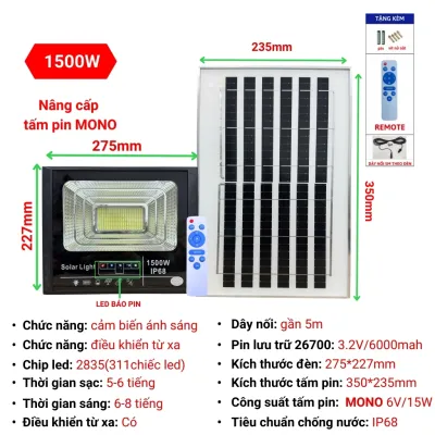 [0Đồng Vận chuyển]Đèn led năng lượng mặt trờiđèn năng lượng mặt trười ngoài sân NHẬT PHONG SOLAR Đèn led cảm biến tự động sáng pha đôi 300W500W Chip Led Siêu Sángđèn trang trí tết 2024biển hiệuĐiều Khiển Từ Xa Chống Nước IP67