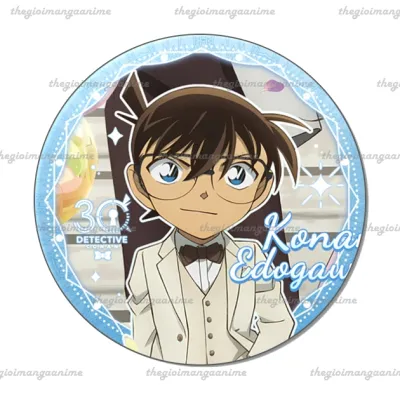 Huy hiệu DETECTIVE CONAN ver DỰ TIỆC in hình Thám tử lừng danh anime xinh xắn cài áo balo tiện lợi