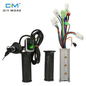 Diymore 24V 36V 48V 15A có thể khóa phanh dây xoắn 250-350W Sine Wave Ba chế độ điều khiển thích hợp cho xe đạp điện pin lithium Xe tay ga ván trượt