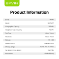 BAVIN BA37 TWS Wireless Bluetooth Earphone Wireless Charging HiFi Stereo Sound Earbuds Touch Control. 