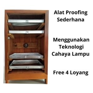 Mesin Lemari Proofer Alat Proofing Listrik Pengembang Adonan Donat Roti Minimalis