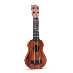Ukulele Guitars For Kids Wood Color Plastic Musical Instrument Guitar Children Birthday Gift