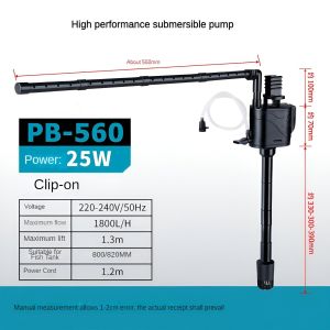 Fish tank oxygen pump ultra quiet filter 3-in-1 fish farming oxygen pump small upper filtration circulation pump