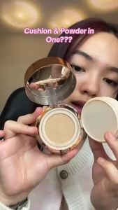 O.TWO.O 2 In 1 Cushion Foundation Setting Powder Waterproof Long Lasting All Day Natural Face Makeup