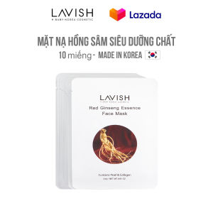 Mặt Nạ Hồng Sâm Siêu Dưỡng Chất Lavish Red Gingseng Essence Face Mask