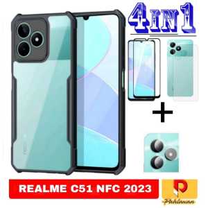 PAKET 4 IN 1 CASE REALME C51 NFC / REALME C30 SOFT HARD CASE SUPER SLIM EXCELLENT