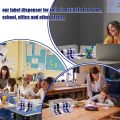 Sticker Roll Dispenser Adjustable Label Roll Holder Acrylic Sticker Holder Organizer Label Dispenser for Holding Sticker Label Library Office Home (9 Disks). 