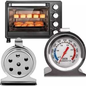 Thermometer oven termometer dial stainless analog 300 celcius / Thermometer Oven Pengukur Suhu Analog Oven Tangkring