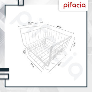 Rak Gantung Selip Lemari Meja Penyimpanan Keranjang Wardrobe Hambalan Kabinet Multifungsi