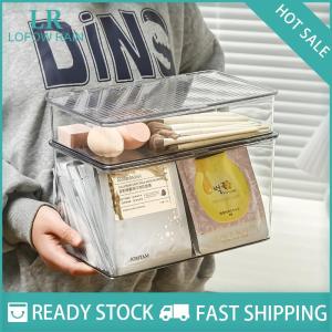 LF Wholesale✨Flash Sale ✨ Desktop Storage Box Transparent Desk Stationery Hand Account Storage Box Large Capacity Drawer Cosmetic Organizer Box
