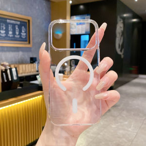 Luxury Acrylic Clear Plastic Ultra Thin For Magsafe Case for iPhone 17 Air 16 15 14 Plus 13 12 11 Pro Max Camera Protect Cover