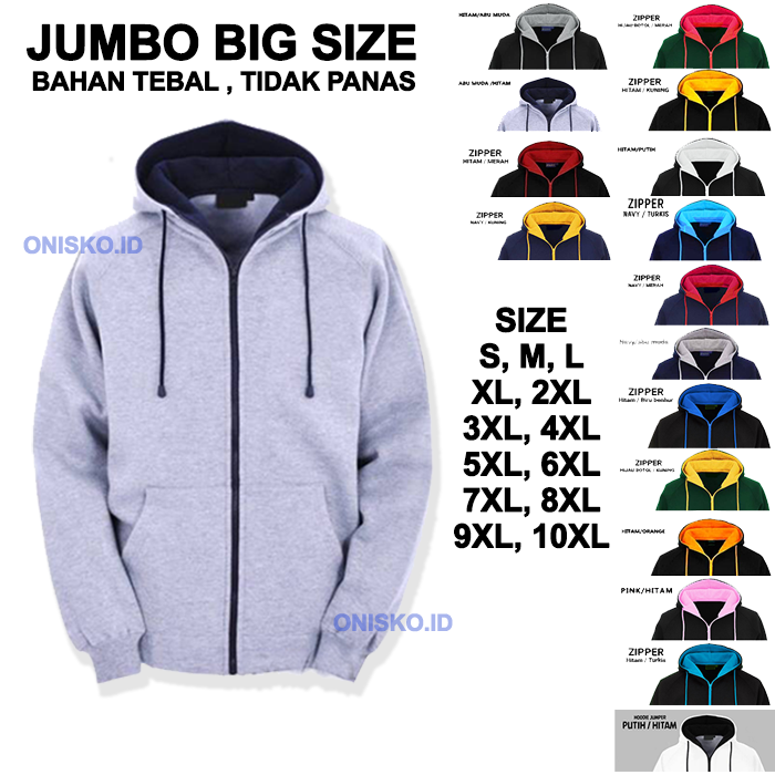 Jaket hoodie cheap zipper