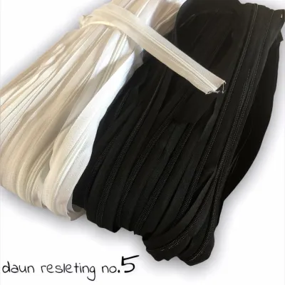 Daun Resleting Rol No 5 l Resleting Jaket Dompet Sprei Dan Tas