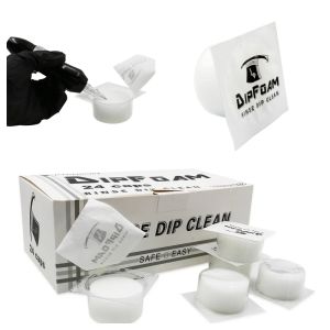 ถ้วยโฟมแบบใช้แล้วทิ้ง24ชิ้น/กล่องอุปกรณ์ทำความสะอาดสีหมึกแบบจุ่มลงบนผิวอุปกรณ์ทำความสะอาดสี