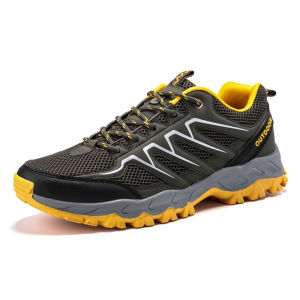 FECHENG 2024 Men Hiking Shoes Outdoor Trail Trekking Mountain Sneakers Non-slip Mesh Breathable Rock Climbing Athletic Sports Shoes