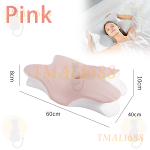 [✅SG Ready Stock] Butterfly Shaped Neck Pillow Memory Foam Support Orthopedic Cervical Spine Care 蝶形枕记忆棉 Gift Idea