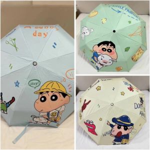 Dù Gấp Gọn Tự Động Shin Chan Siêu Dễ Thương | Ô Che Mưa Nắng Mini Nhỏ Gọn Cho Học Sinh Văn Phòng