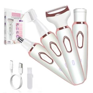 Máy cạo lông đa năng 4 trong 1 dùng cạo lông nách lông mày lông mũi lông bikini lông tay chân body dành cho nam và nữ