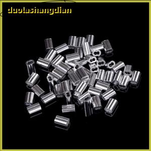[Duola] 50pcs 1.5mm Cable Crimps Aluminum Sleeves Cable Wire Rope Clip Fitting