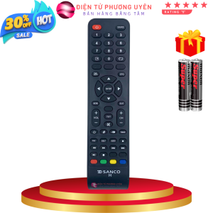 Remote điều khiển tivi SANCOH điều khiển TV SANCOH dòng LED/LCD - Tặng kèm pin - Phương Uyên