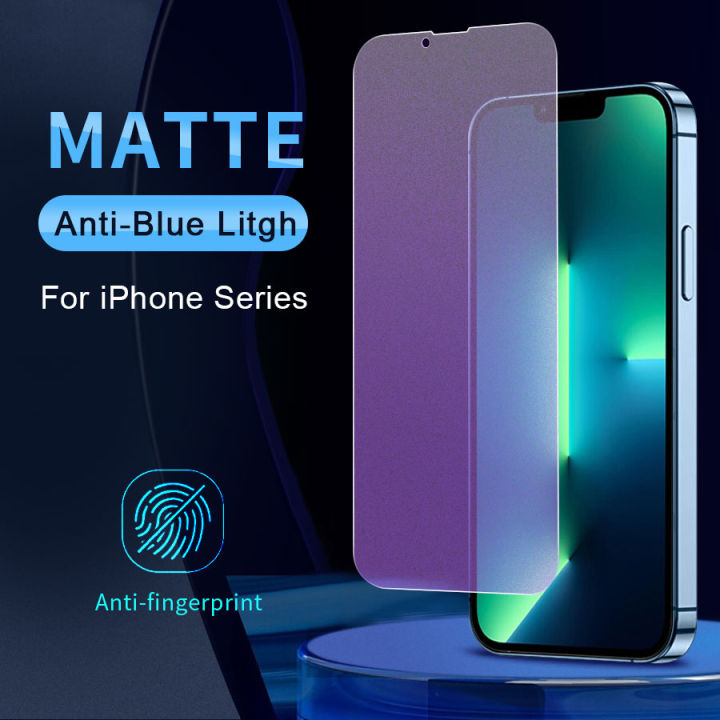 Matte Anti Blue Light Tempered Glass for Vivo X70 V21e V5 V7 Plus V9 V11i  V15 V17 V19 V20 Se Y73s V23e S1 Y52 Y51a Y33s Y53s Y72 Y75 Y76 Y31s Y33t T1 