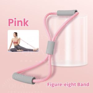 Stretcher Yoga 8-Figure Pilates Elastic Band Portable Resistance Strap for Arm & Shoulder Exercise