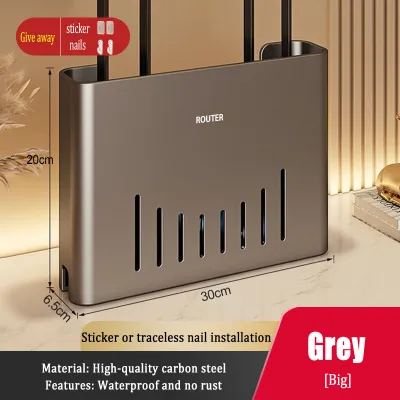 MEIDOO Router Storage Stand Carbon Steel Bracket - No Drilling Required Installation