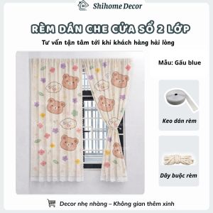 Rèm Dán Cửa Sổ 2 Lớp Tư Vấn Nhiệt Tinh Hỗ Trợ Đổi Trả Linh Hoạt Hàng Sẵn Giao Nhanh Tặng Kèm Phụ Kiện