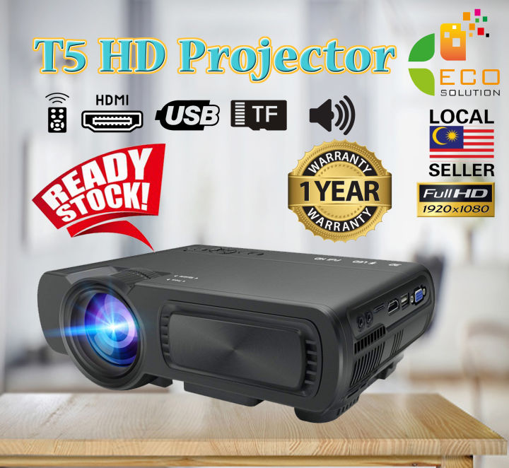 T5 Portable PROJECTOR Support 4K Video Mini Projector Home Projector