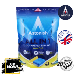 Astonish All In 1 Tablet Pembersih Piring ALL IN 1 DISHWASHER TABLETS 42 PCS
