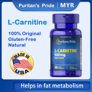Puritan Pride L-Carnitine 500 mg 60 Caplets Helps in fat metabolism Vegetarian EXP:03/27