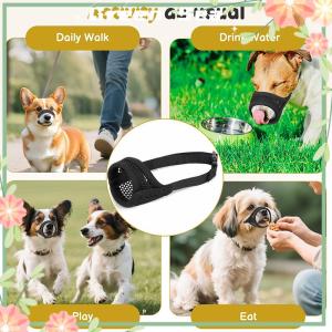 Green sea Mesh Muzzle For Short Snout And Small Medium Dogs Anti-Biting Focus On Brachycephalic Dogs Like Chihuahua Pomeranian