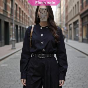 SHENHAO2🎀 Y2k Hollow PU Da Thời Trang Punk vành đai cho nam giới phụ nữ đường phố cổ điển Gothic Dây thắt lưng phụ kiện hợp thời trang