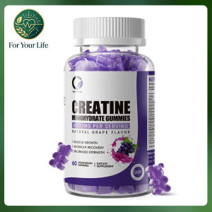 Kẹo dẻo Creatine Monohydrate hương nho tự nhiên Orageus. Bổ sung axit amin chuỗi nhánh (BCAA) và collagen thủy phân giúp hỗ trợ phát triển cơ bắp tăng cường sức mạnh và thúc đẩy phục hồi cơ bắp sau khi tập luyện
