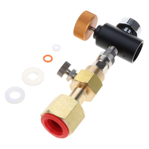 Co2เติม Tr21-3อะแดปเตอร์สถานีสำหรับถัง Quooker เพื่อ CGA320 W21.8-14ถัง CO2ขนาดใหญ่ตัดการเชื่อมต่ออย่างรวดเร็วขั้วต่ออลูมิเนียม