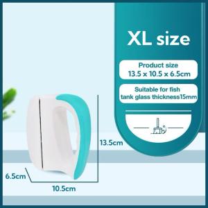 Magnetic Brush Blade Aquarium Floating General Magnetic Algae Brush/Glass Cleaner水族箱通用磁性藻类刷(READY STOCK)