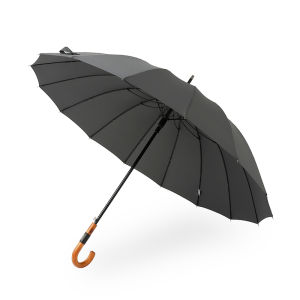 Gỗ Lớn ô gió phong cách kinh doanh 16 xương Nhật Bản tay cầm dài Ô đi mưa 120cm Golf Nam Ô