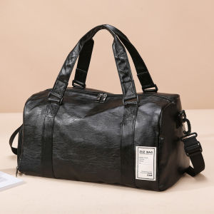 IELGY กระเป๋าออกกำลังกายกระเป๋าเดินทางสปอร์ตแบบพกพากระเป๋าเดินทางจุขนาดใหญ่ PU แห้งและเปียกอเนกประสงค์แยกต่างหากที่เก็บรองเท้าอิสระ