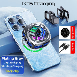 INOVAGEN Magnetic Phone Cooler With Phone Stand&Wireless Charging/Phone Radiator For Gaming PUBG Heat Dissipation MagSafe Support15W QC/PD Fast Charging