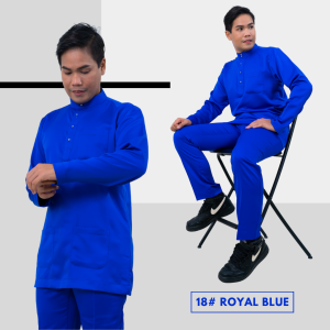 Baju Melayu Lelaki Dewasa Slimfit Kain Satin 22023-Batch 1