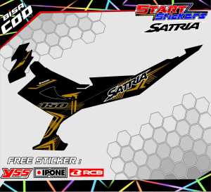 STRIPING VARIASI MOTOR SUZUKI SATRIA FU 150 / STIKER LIST MOTOR SATRIA FU 150