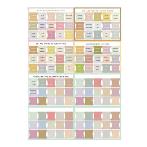 Bible Study Tabs 75 Pcs Strong Tabs Easy to Read Colorful Laminated Bible Index Tabs for Bible Books Organization