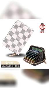 Multifunctional Multi-Card Slot Large Capacity Card Holder for Men and Women Drivers License ID Bank Card Clip Compact Zipper Wallet