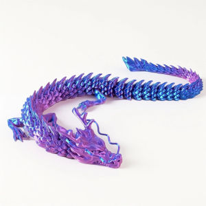 In 3D Rồng Trung Quốc mô hình phát sáng khớp cử động đồ trang trí bảng dạ quang trang trí quà Tặng Bộ sưu tập thủ công sáng tạo thủy triều quốc gia