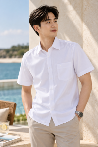 Áo sơ mi tay ngắn Viettien (S-XL)