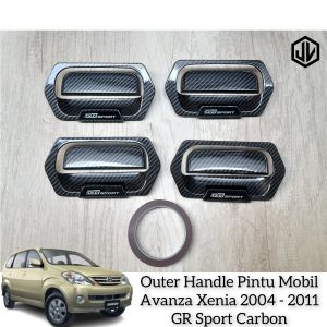 Outer Cover Handle Pegangan Pintu Mobil Avanza Lama Xenia Lama 2004 - 2011 GR Sport Carbon