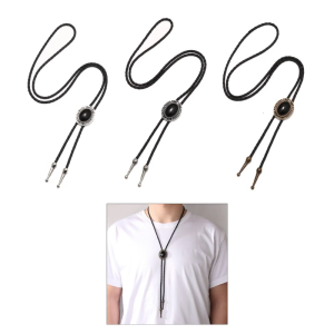 Bolo Tie cho nam giới carnivals tây cà vạt Obsidian decors Bolo Tie trang phục Halloween Phụ kiện Cà Vạt Nam Nữ