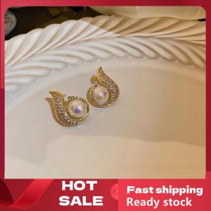 🚚【Local Express Delivery】🚚 1Pair New Earrings Trendy Earrings Pearls Water Drop Earrings Fashionable Temperament Female Korean Earring