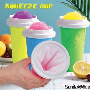 Sunday Alice Magic Ice Squeeze Cup || DIY Quick Cooling Mug Instant Smoothie Crushed || Freeze Pinch Shake Tik Tok HOT