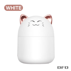 DFO Air Humidifier for Home Ultrasonic Car Mist Maker with Colorful Night Cat USB Lamps Mini Office Air Purifier